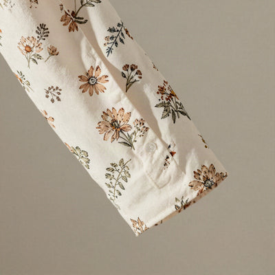 Alva blus med blomtryck – Vit med tryck