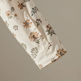 Alva blus med blomtryck
