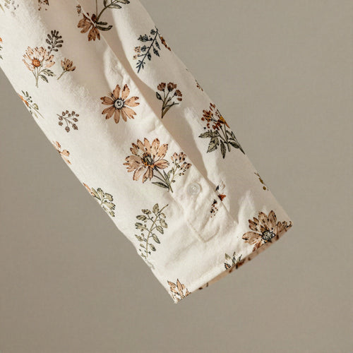 Alva blus med blomtryck