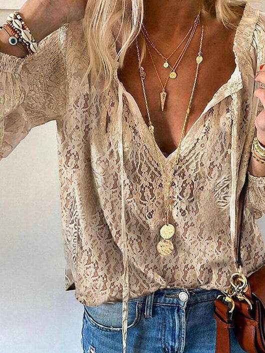 Tamara blus med v-ringning