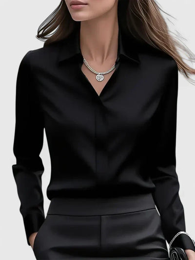Anja blus i satin