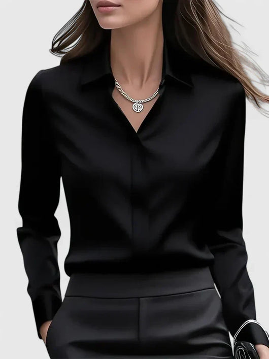 Anja blus i satin