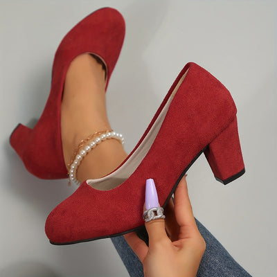 Vayda pumps med blockklack