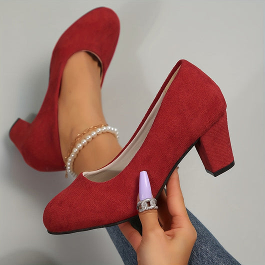 Vayda pumps med blockklack