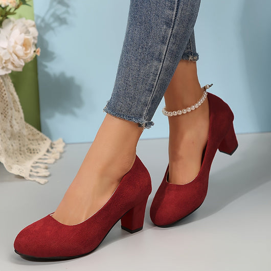 Vayda pumps med blockklack