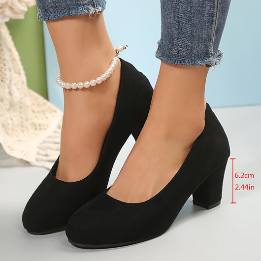 Vayda pumps med blockklack