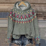Carolin hoodie i sammet