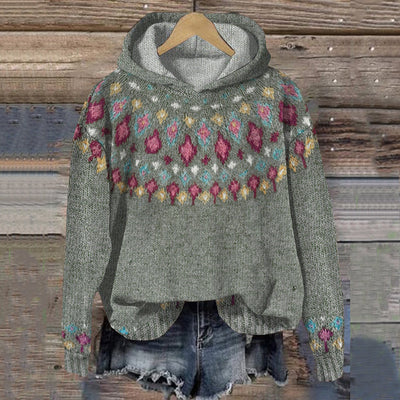 Carolin hoodie i sammet