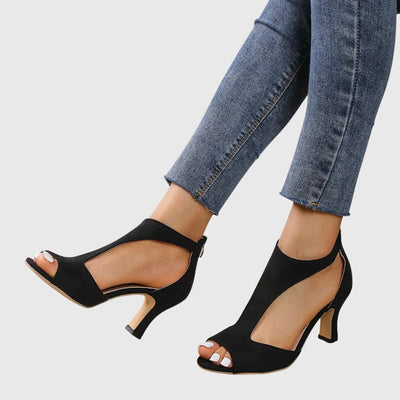 Delfina pumps med blockklack