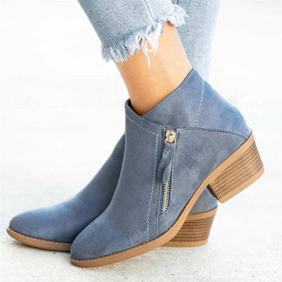 Mia boots i läder