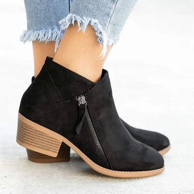 Mia boots i läder