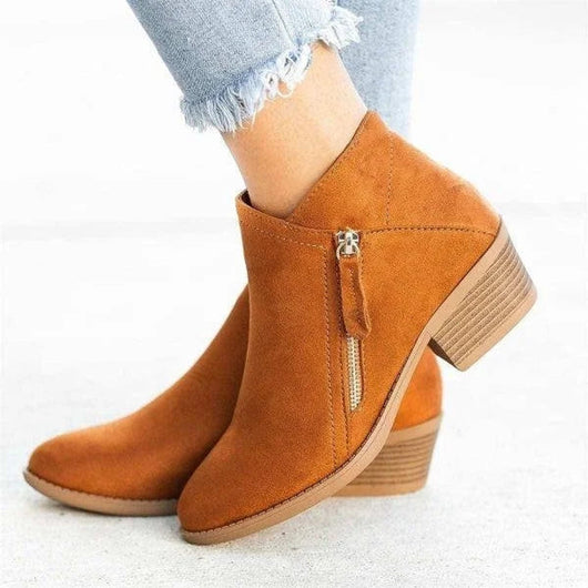 Mia boots i läder