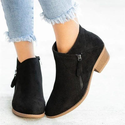 Mia boots i läder
