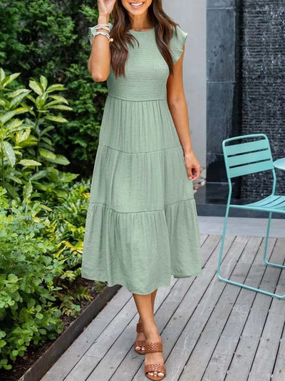 Johanna midiklänning – orange
