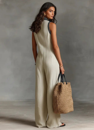 Annika jumpsuit i linne