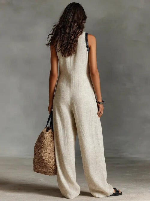 Annika jumpsuit i linne