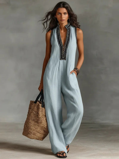 Annika jumpsuit i linne