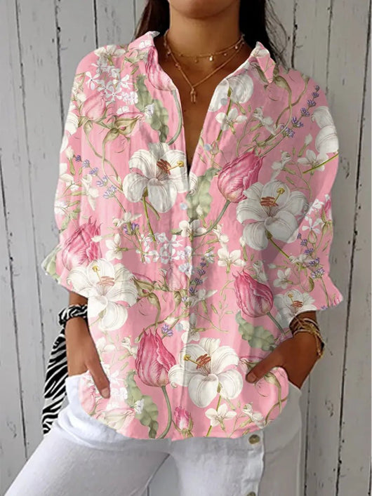 Elisabeth blus med v-ringning