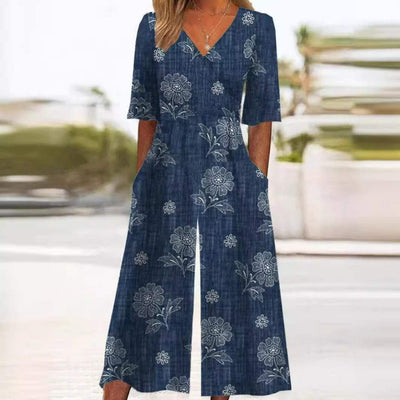 Annika jumpsuit med v-ringning