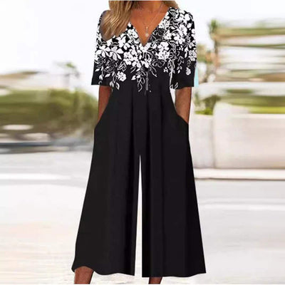 Annika jumpsuit med v-ringning