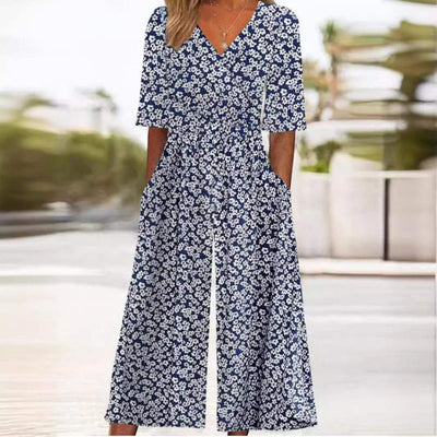 Annika jumpsuit med v-ringning