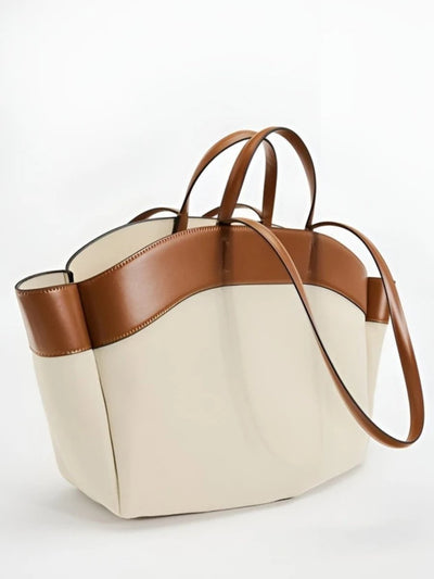 Marie shoppingväska i läder