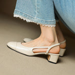 Leonie pumps i läder