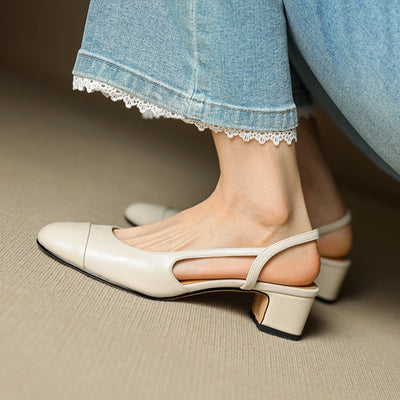 Leonie pumps i läder