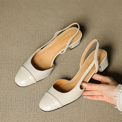 Leonie pumps i läder