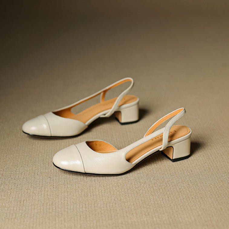 Leonie pumps i läder