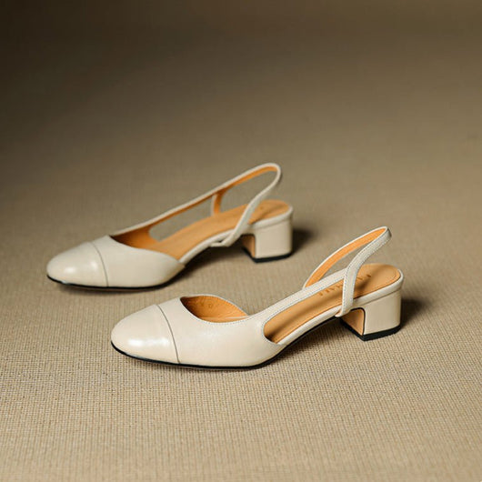 Leonie pumps i läder