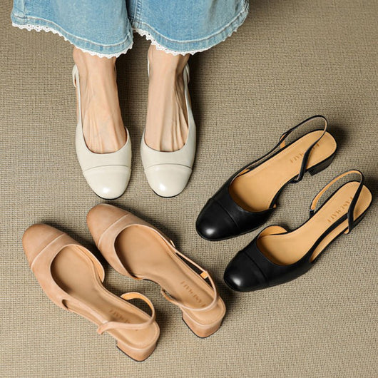 Leonie pumps i läder