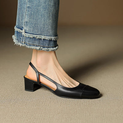 Leonie pumps i läder