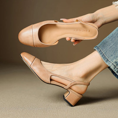 Leonie pumps i läder