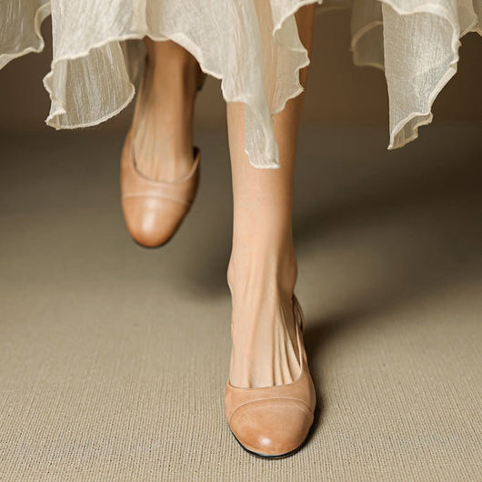 Leonie pumps i läder