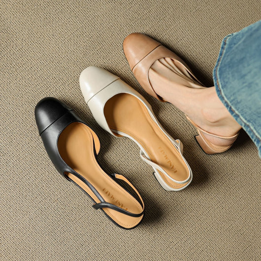 Leonie pumps i läder
