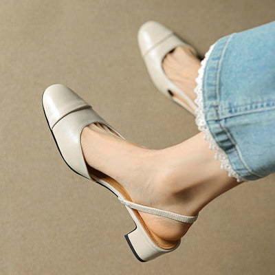 Leonie pumps i läder
