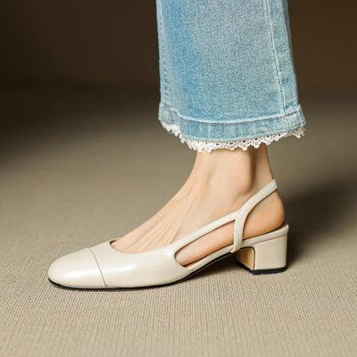 Leonie pumps i läder
