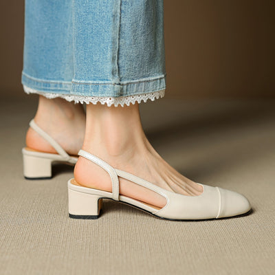 Leonie pumps i läder