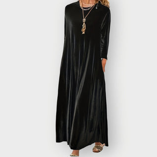 Elisabeth - Robe longue en velours