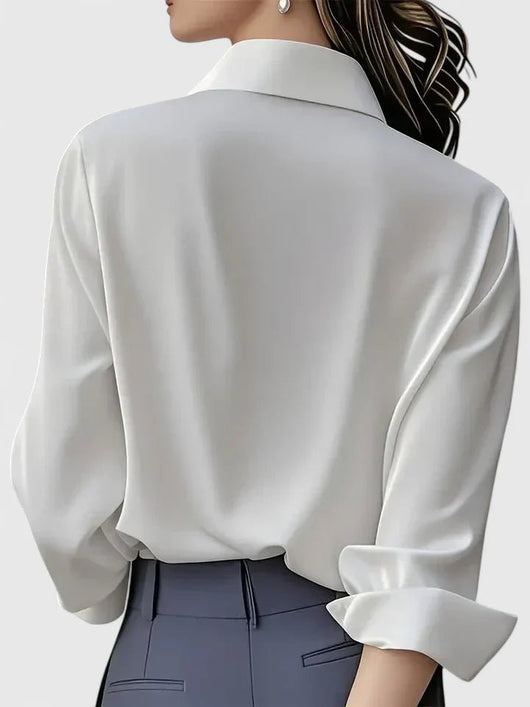 Frieda blus i satin
