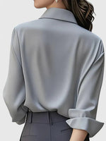 Frieda blus i satin