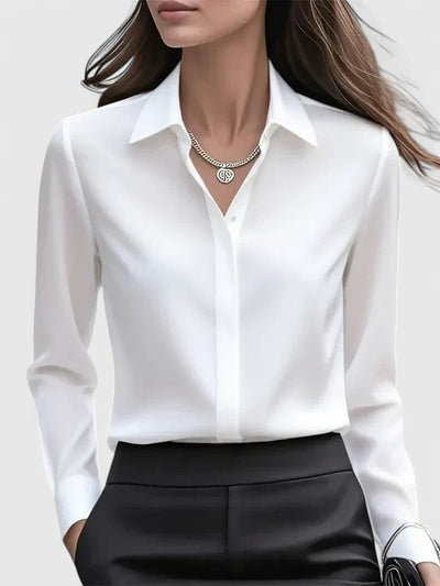 Frieda blus i satin