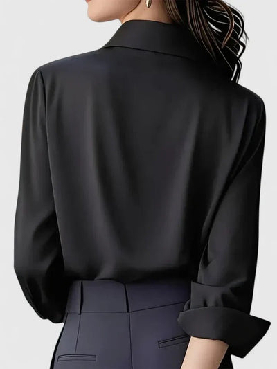 Frieda blus i satin