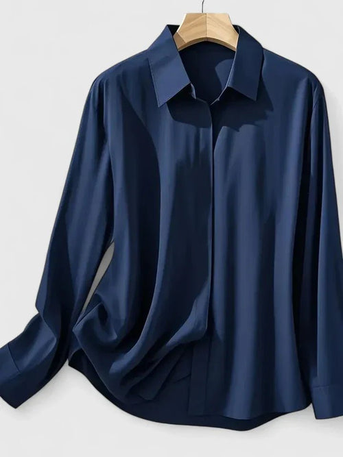 Frieda blus i satin