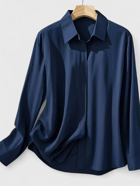 Frieda blus i satin