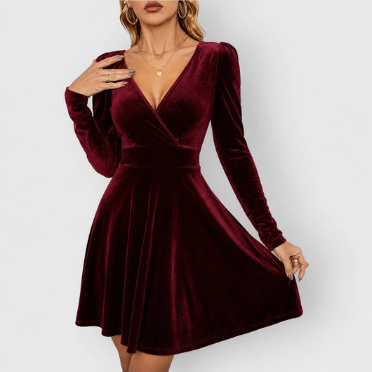 Mia aftonklänning i sammet
