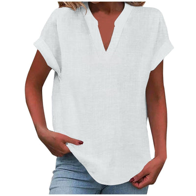 Katharina blus med v-ringning