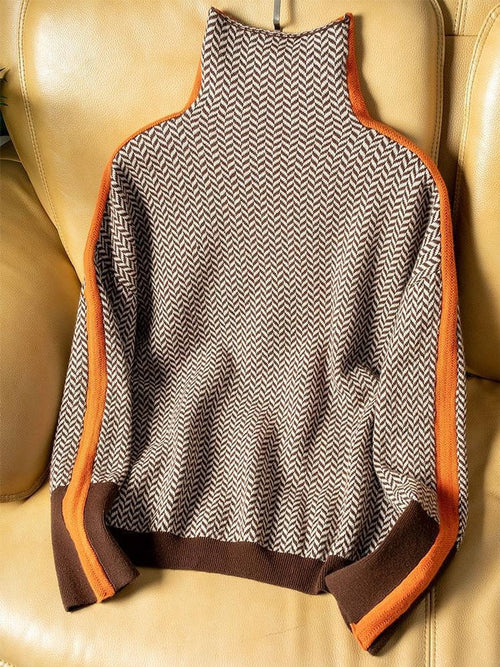 Amelie tröja med polokrage