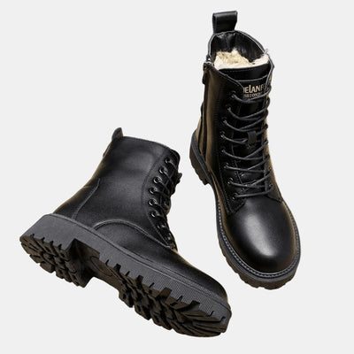 Leonie boots i konstläder med fodrad